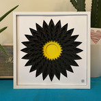 Black Hole Sun // Paper Flower Wall Sculpture