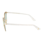 Women's Round Sunglasses // Shiny Endura Gold + Shiny Sage