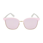 Women's Round Sunglasses // Shiny Endura Gold + Shiny Light Pink
