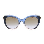 Women's Cat Eye Sunglasses // Blue + Beige