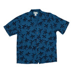 Palm Tree Shirt // Blue (Small)
