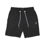 Two-Tone Drawcord French Terry Short // Black (S)