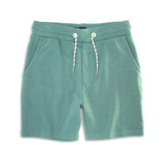 Two-Tone Drawcord French Terry Short // Ace Green (XL)