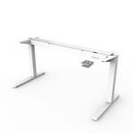 Float Sit-Stand Table // 30"L x 60"W (White)