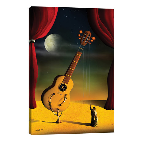 Violao (Guitar) by Marcel Caram (26"W x 40"H x 1.5"D)