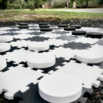 2-in-1 Giant Checkers + Tic Tac Toe