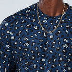 Cheetah Sweatshirt // Navy (XL)