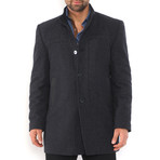 Crestone Overcoat // Patterned Dark Blue (Medium)