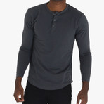 Long Sleeve Curve Henley // Charcoal (S)