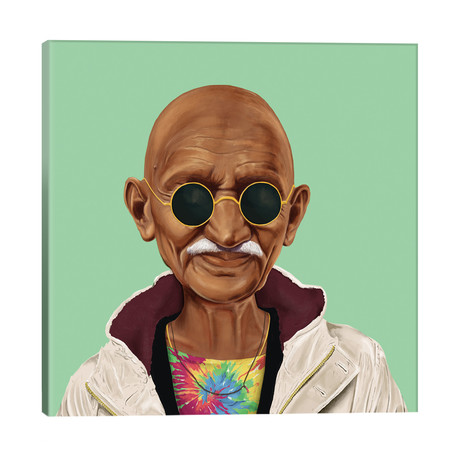 Mahatma Gandhi // Amit Shimoni (26"W x 26"H x 1.5"D)