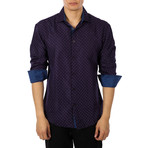 Columbus Button Up Shirt // Purple (S)