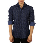 Trenton Button Up Shirt // Navy (L)