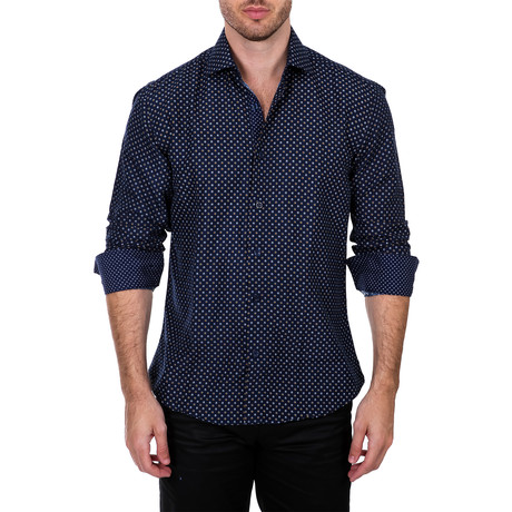 Charleston Button Up Shirt // Navy (XS)