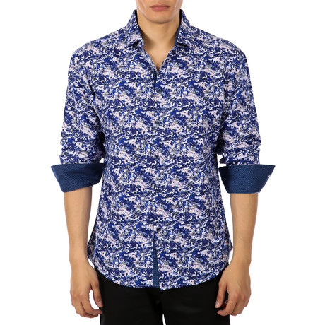 Salem Button Up Shirt // Blue (XS)