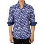 Salem Button Up Shirt // Blue (L)