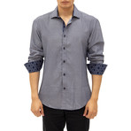 Lansing Button Up Shirt // Navy (M)
