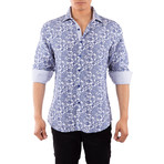 Annapolis Long Sleeve Button Up Shirt // Navy (3XL)