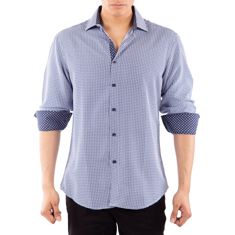 Topeka Button Up Shirt // Navy (XS)