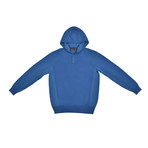 Hooded Cashmere Sweater // Blue (Euro: 50)