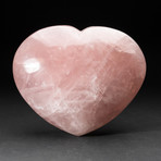 Genuine Polished Rose Quartz Heart // V3