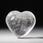 Genuine Polished Clear Quartz Heart // V1