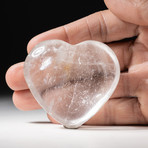 Genuine Polished Clear Quartz Heart // V1