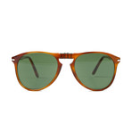 Men's Folding 714S Sunglasses // Terra Di Siena + Green