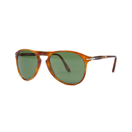 Men's Folding 714S Sunglasses // Terra Di Siena + Green