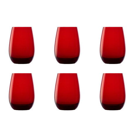 Elements // Red Tumbler // Set of 6