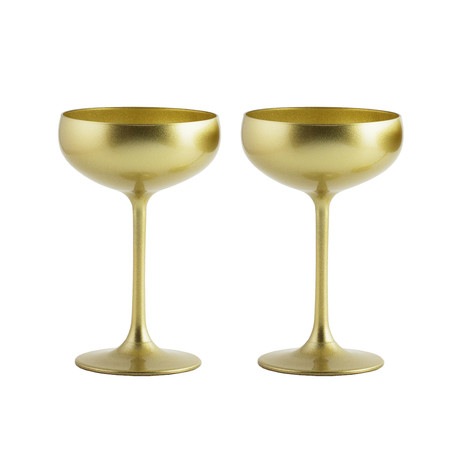 Olympia Champagne Bowl // Gold // Set of 2