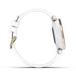 Lily™ Watch + Silicone Sport Band // Cream Gold + White // 010-02384-00