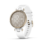 Lily™ Watch + Silicone Sport Band // Cream Gold + White // 010-02384-00