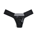 Linette Low Rise Thong // Black (Onesize (2-12))