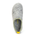 Yew House Slipper // Gray + Yellow Stitching (Euro: 36)