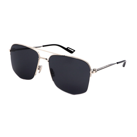Men's DIOR-180-84J Sunglasses // Silver + Gray
