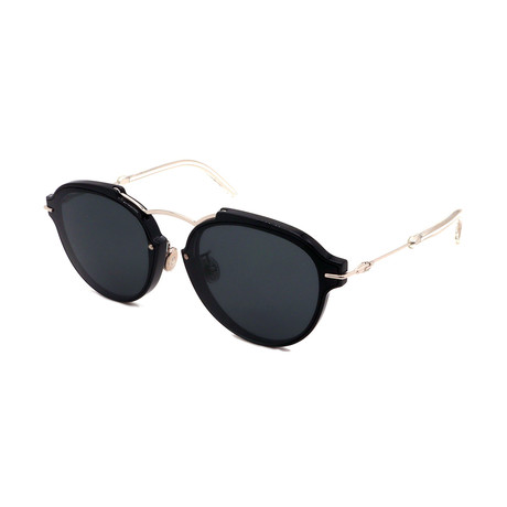 Men's DIOR-ECLAT-RMG Sunglasses // Black + Gray + Silver