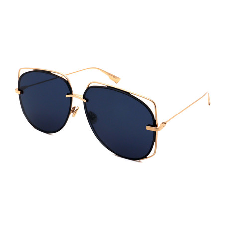 Unisex DIOR-STELLAIR-E6-J5G Sunglasses // Silver + Blue