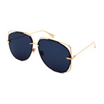 Unisex DIOR-STELLAIR-E6-J5G Sunglasses // Silver + Blue