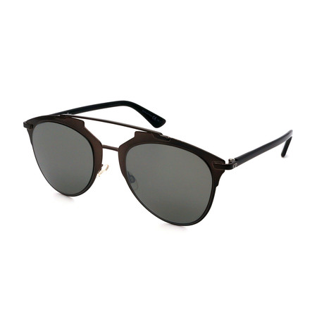 Men's DIOR-REFLECTED-M2P Sunglasses // Black + Gray