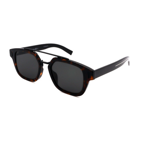 Men's DIOR-FRACTION-1F-O86 Sunglasses // Havana + Black + Gray