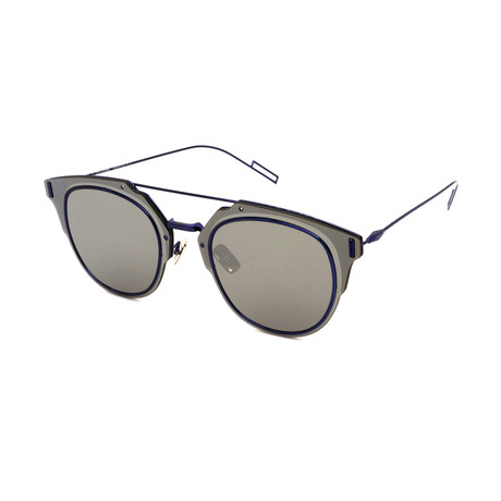 Men's DIOR-COMPOSIT1-0-26D Sunglasses // Silver + Silver