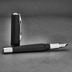 Visconti Opera Metal True Black Medium Nib Fountain Pen // 738ST04A59M