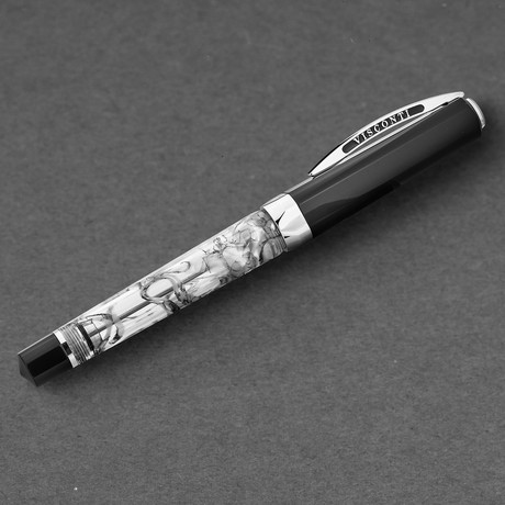 Visconti Opera Silver Dust Resin Broad Tip Fountain Pen // KP16-01-FP1B