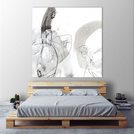 Monochrome Gestures III (72"W x 72"H x 1.5"D)