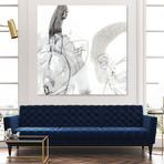 Monochrome Gestures III (72"W x 72"H x 1.5"D)