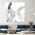 Monochrome Gestures III (72"W x 72"H x 1.5"D)