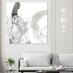 Monochrome Gestures III (72"W x 72"H x 1.5"D)