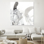 Monochrome Gestures III (72"W x 72"H x 1.5"D)