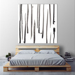 Monochrome Gestures IX (72"W x 72"H x 1.5"D)