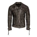 Ragnar Leather Jacket // Black (X-Large)
